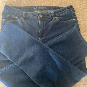 EUC  Lands’ End Jeans - size 10 low rise slim